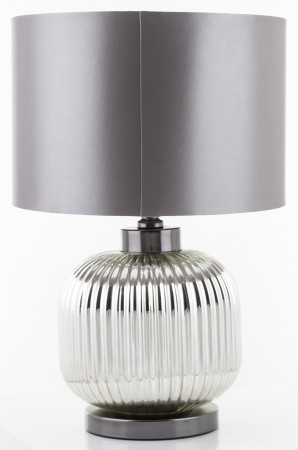 detail Stolná lampa sklenená so šedým tienidlom GD DESIGN