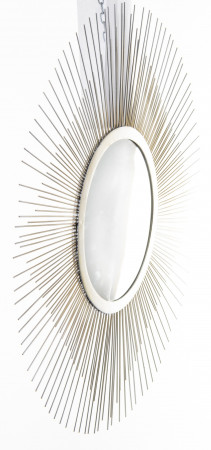 detail Okrúhle zrkadlo so zlatými lúčmi GD DESIGN