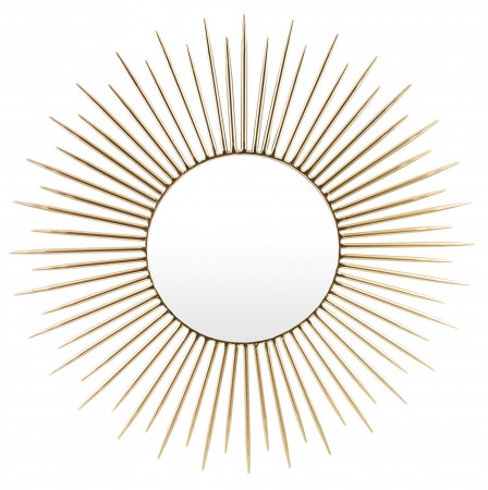 detail Nástenné zrkadlo zlaté slnko GD DESIGN