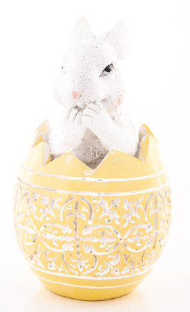 detail Figúrka zajačik v žltom vajíčku GD DESIGN