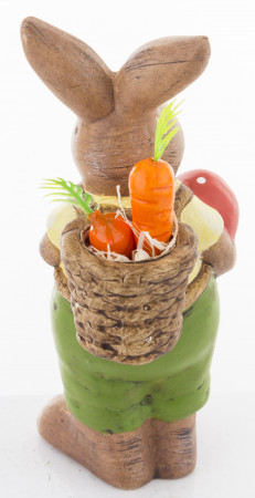 detail Figurka králík s červeným vajíčkem 19 cm GD DESIGN