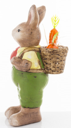 detail Figurka králík s červeným vajíčkem 19 cm GD DESIGN