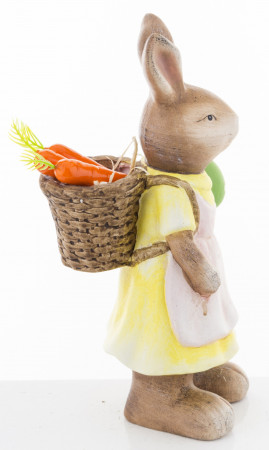 detail Figurka králík se zeleným vajíčkem 26 cm GD DESIGN
