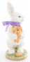 náhled Biely zajac s mrkvou a fialovou mašľou 22 cm GD DESIGN