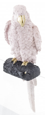 detail Figurka růžový papoušek 36 cm GD DESIGN