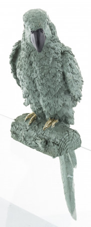detail Figúrka zelený papagáj 36 cm GD DESIGN