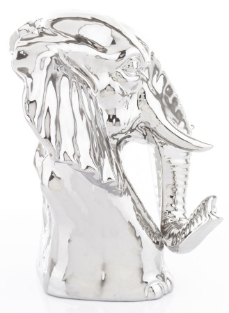 detail Porcelánový slon stříbrný GD DESIGN