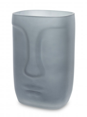 detail Skleněná váza obličej 20 cm GD DESIGN