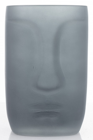 detail Skleněná váza obličej 20 cm GD DESIGN