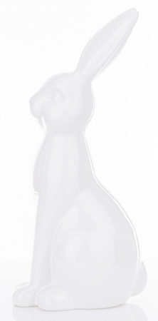 detail Figúrka sediaci zajac biely GD DESIGN