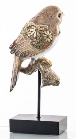 detail Dekorační figurka ptáček na bidýlku GD DESIGN