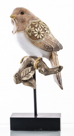 detail Dekorační figurka ptáček na bidýlku GD DESIGN