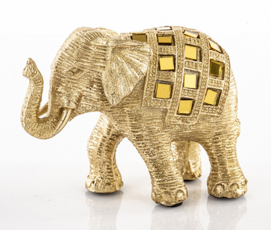 detail Figurka zlatý slon GD DESIGN