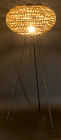 detail Stojacia lampa s ratanovým tienidlom GD DESIGN
