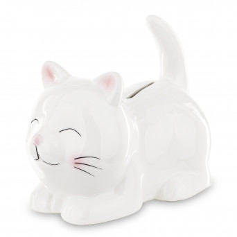Pokladnička kočka bílá