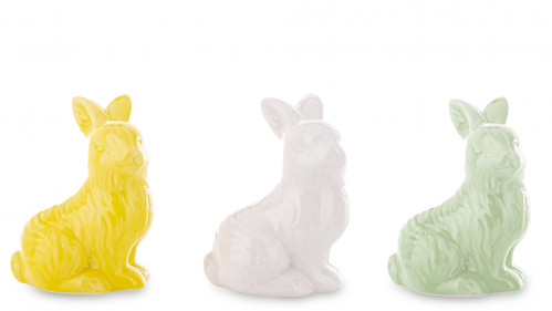 Farebný králik keramický 1 ks
