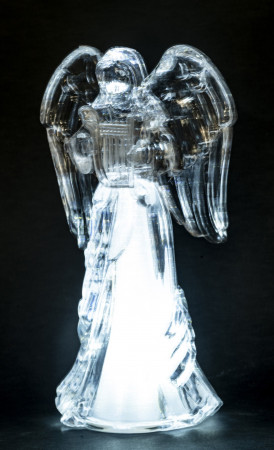 detail Figurka anděl s LED osvětlením GD DESIGN