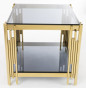 náhled Zlatý konferenčný stolík so sklenenou doskou GD DESIGN
