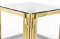 náhled Zlatý konferenčný stolík so sklenenou doskou GD DESIGN