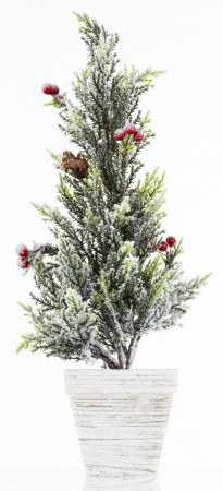 detail Vánoční dekorace stromek v květináči 43 cm GD DESIGN