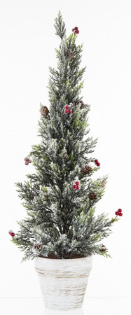 detail Vánoční dekorace stromek v květináči 75 cm GD DESIGN