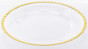 náhled Dekoratívny tanier so zlatým okrajom GD DESIGN