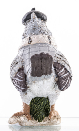 detail Zimný vtáčik s baretom figúrka GD DESIGN
