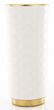 detail Keramická váza se zlatým detailem 30 cm GD DESIGN