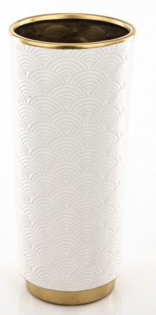 detail Keramická váza se zlatým detailem 30 cm GD DESIGN