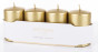 náhled Vianočné sviečky 4 kusy zlaté GD DESIGN