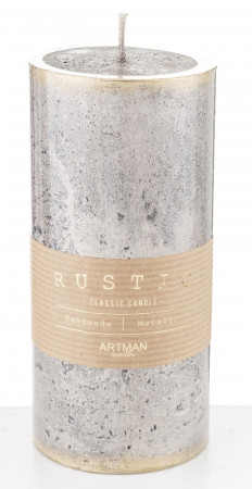 detail Sviečka šampaň Rustic Patyn valec GD DESIGN