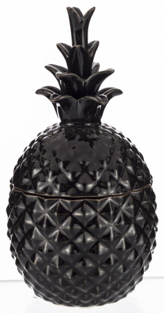 detail Dekoračná dóza ananás čierny GD DESIGN