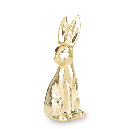 Dekorácia králik zlatý porcelánový