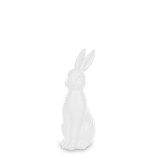 Dekorácia keramika biely zajac