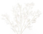 náhled Dekoračná vetvička umelej bielej trávy GD DESIGN