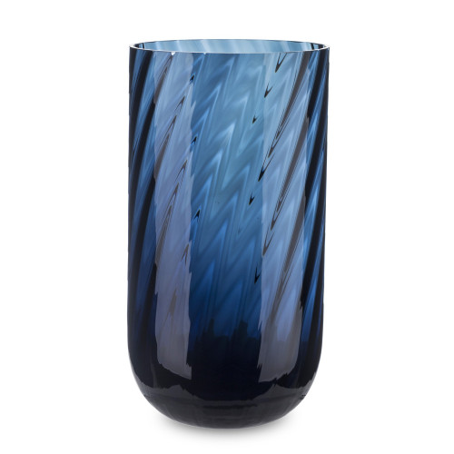 Váza skleněná modrá