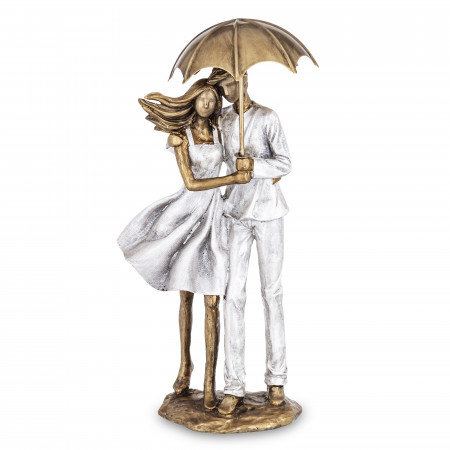 detail Soška šťastného páru pod dáždnikom GD DESIGN