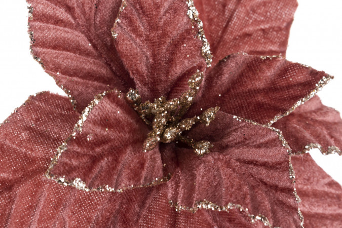 detail Květ vánoční hvězdy růžový GD DESIGN