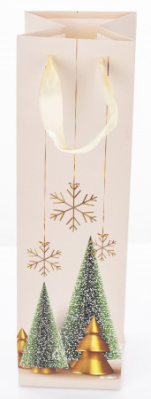 detail Vianočná darčeková taška na fľašu GD DESIGN
