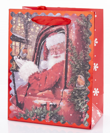 detail Vianočná darčeková taška so Santom GD DESIGN