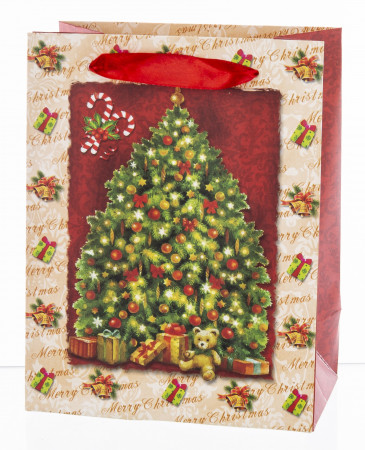 detail Vánoční dárková taška se stromečkem GD DESIGN