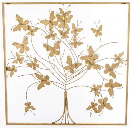 detail Nástenná dekorácia strom s motýľmi GD DESIGN