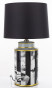 náhled Keramická lampa s čiernobielym dekorom GD DESIGN