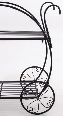 detail Kovový kvetinový stolík na kolieskach GD DESIGN