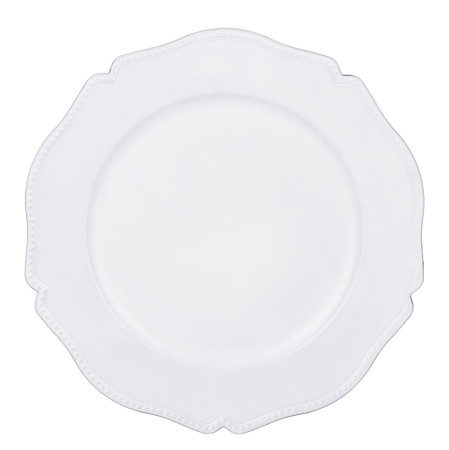 detail Dekoratívny tanier biely plast GD DESIGN