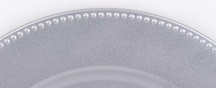 detail Plastový talíř stříbrný GD DESIGN