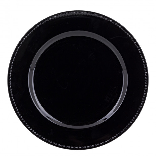 Tanier čierny plastový
