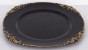 náhled Dekoračný tanier čiernozlatý GD DESIGN