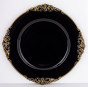 náhled Dekoračný tanier čiernozlatý GD DESIGN