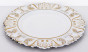 náhled Dekoračný tanier bielozlatý GD DESIGN